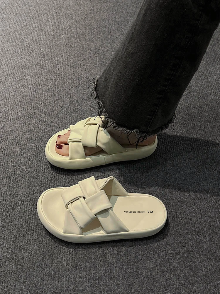 French Style High-Grade Sandals Women's Outdoor Fashion 2023 New Summer Internet Hot Platform Beach