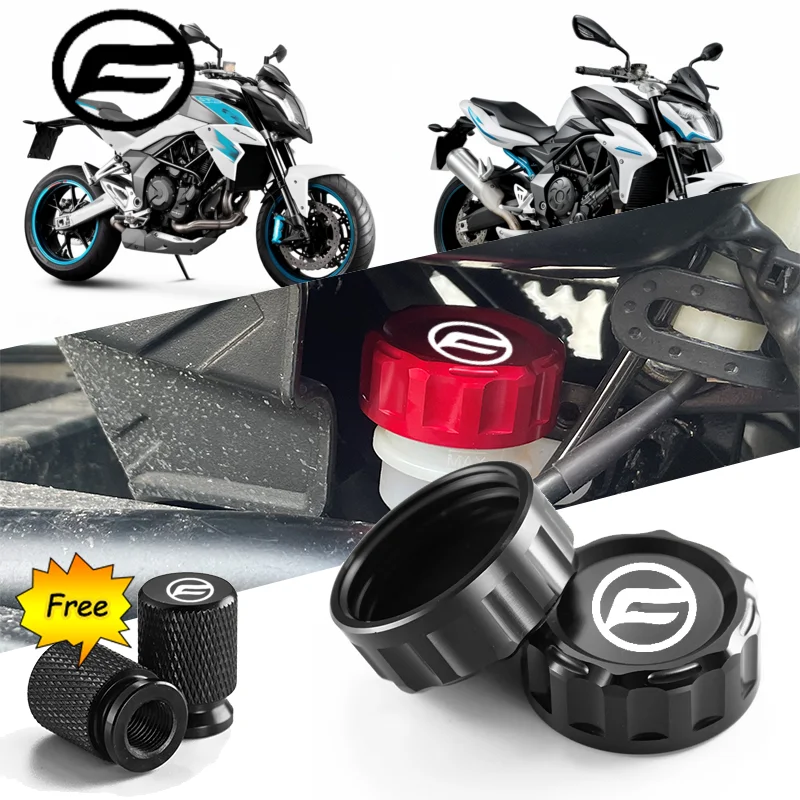 

For CFMOTO CF 650 650MT 650NK 400NK 650GT 2022 2023 Motorcycle CNC Aluminum Rear Brake Fluid Cylinder Master Reservoir Cover Cap