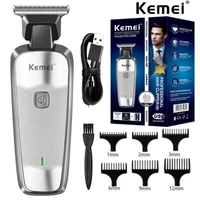 kemei 5089 men cordless barber hair trimmer barber professional electric hair cutting machine beard shaving hair clipper styling