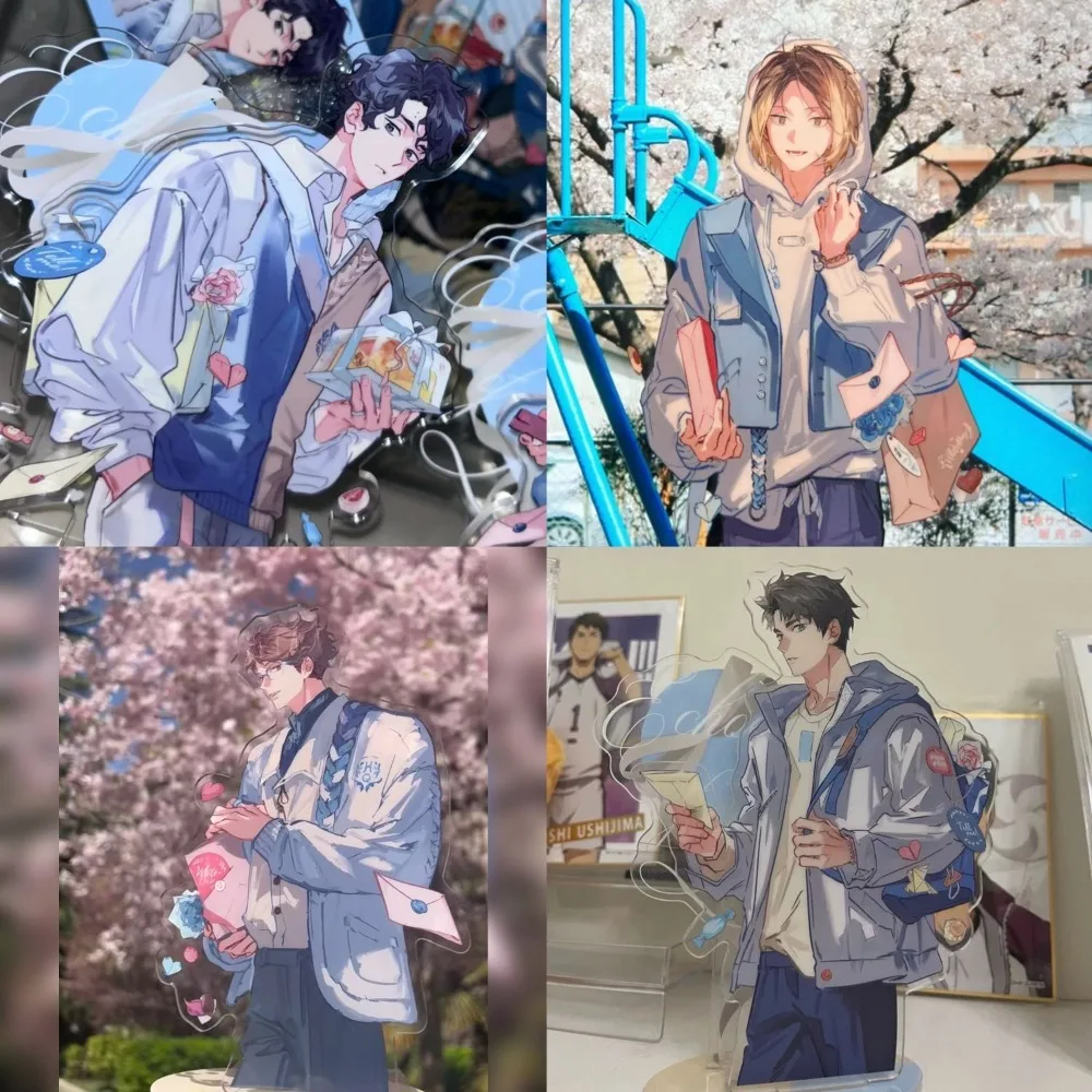 Новый Хайкю!! Фигурка на акриловой подставке Oikawa Tooru Kozume Kenma аниме периферийные