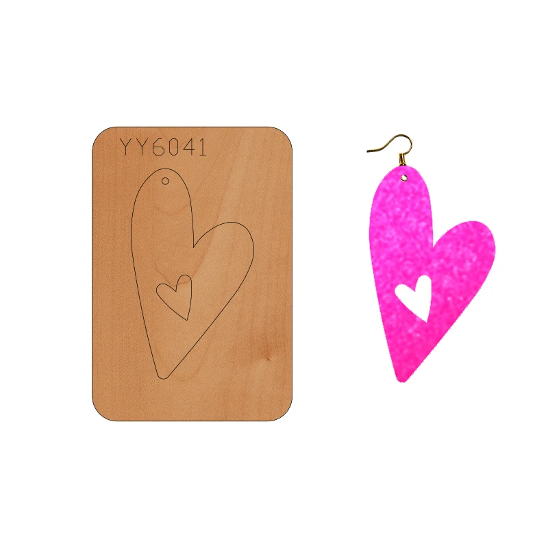 

Earring mold knife model YY6041 is suitable for all cutting machines on the market die cuts