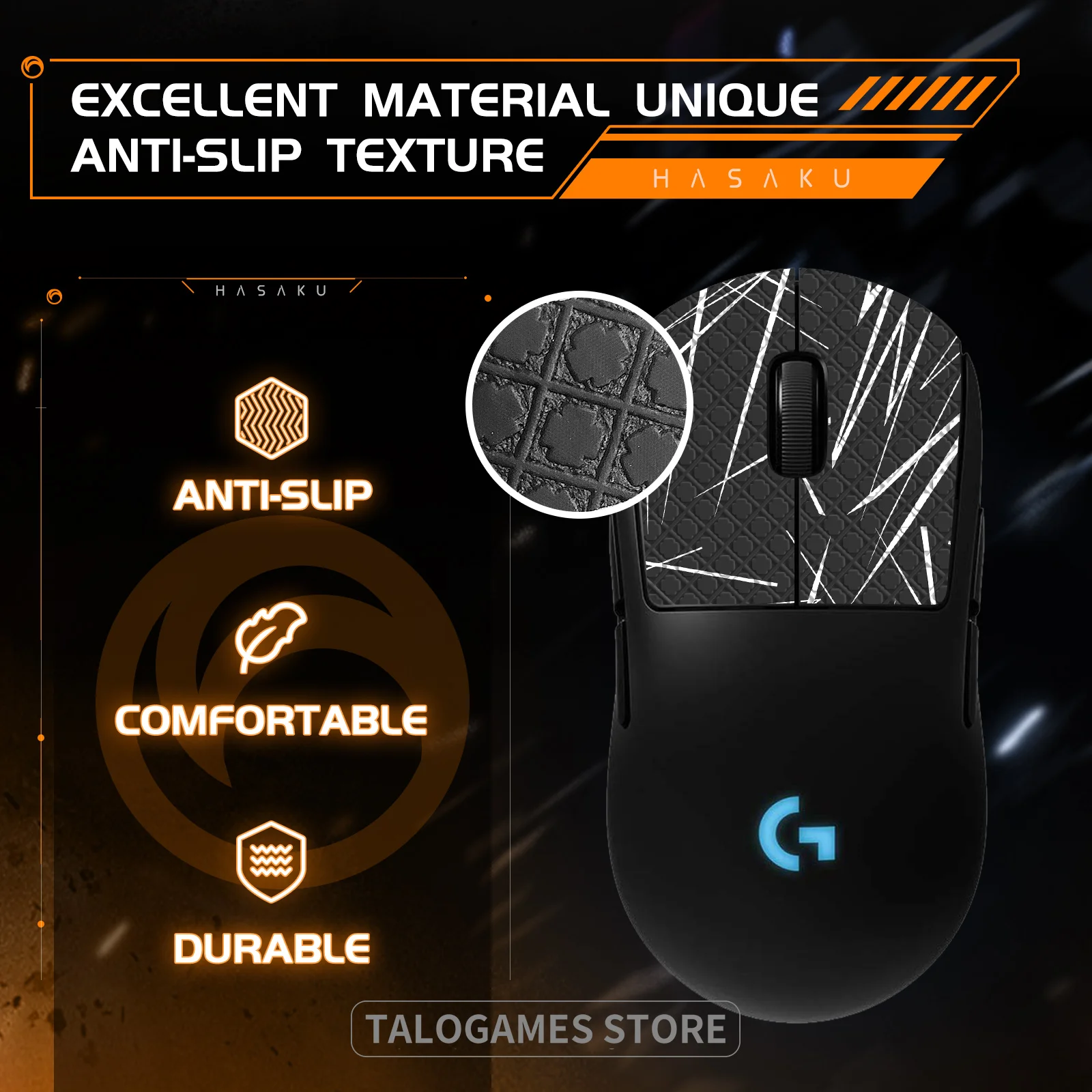 Оригинальная лента HASAKU для захвата мыши Logitech GPRO X сверхлегкая беспроводная мышь