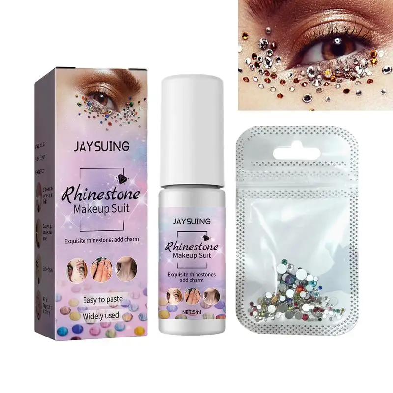 

Стразы, набор для макияжа, камни для лица, украшения для глаз с клеем для макияжа, стразы, s Набор для творчества, одежда для ногтевого дизайна