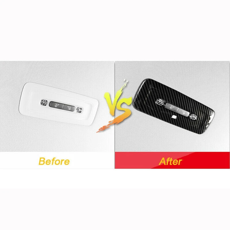 Для Toyota Camry 2018-2020 стиль из углеродного волокна задняя лампа для чтения отделка