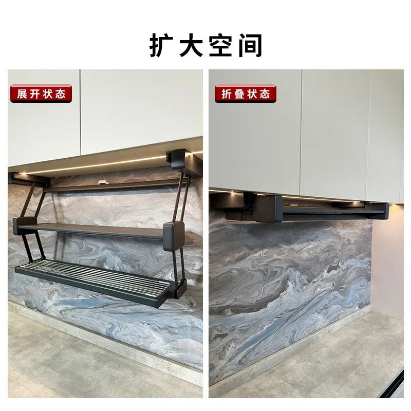 wysuwana w kuchni składane półki szafki przyprawy naczynia przechowywanie do przechowywania kosze podnoszenia hurt