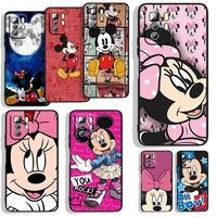 mickey mouse for xiaomi redmi note 11s 11t 11 10s 10 9t 9s 9 8t 8 7 6 5a 5 4x pro black soft phone case capa