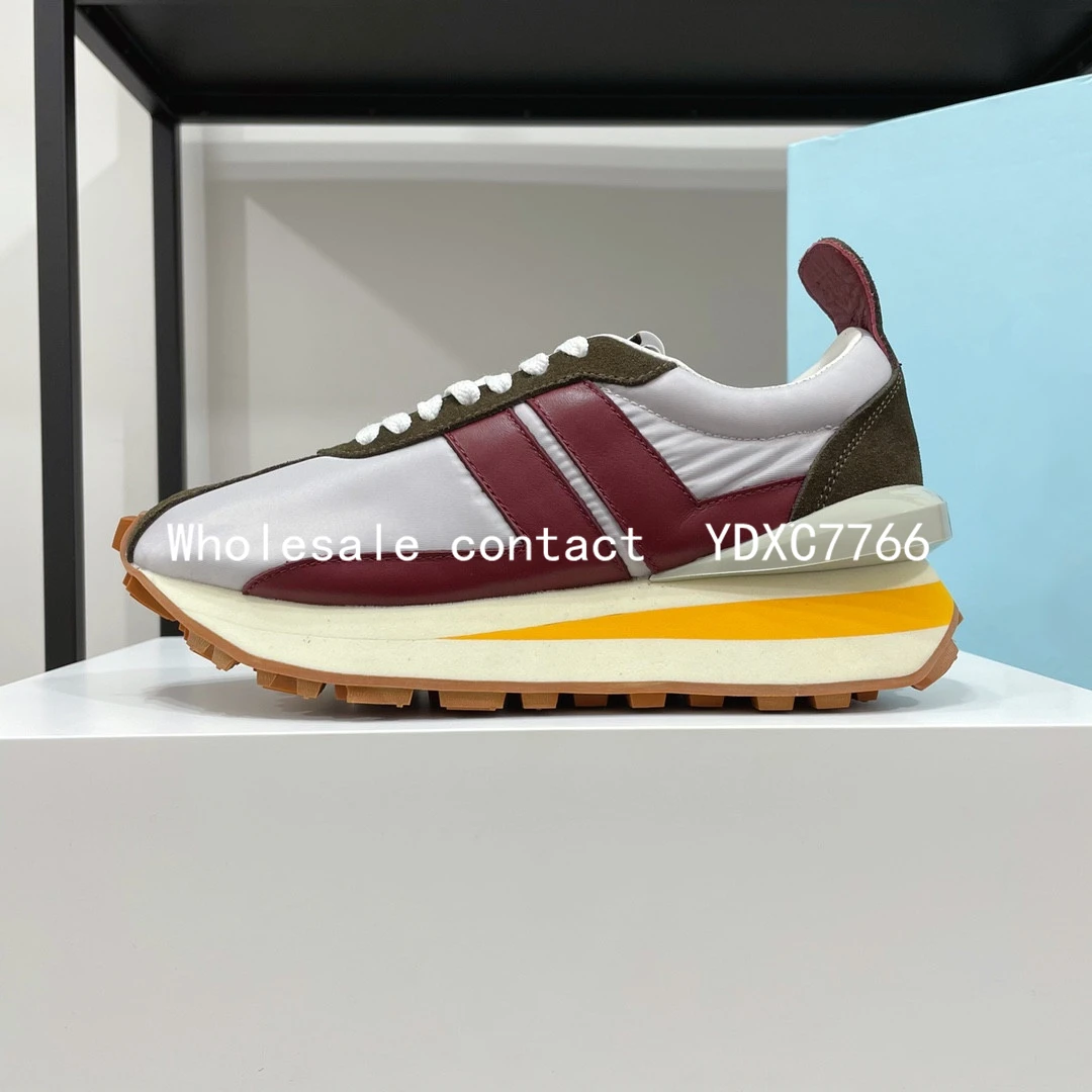 New couple leisure sports shoes women's 2023 spring and summer thick bottom increased Korean lace up gym running shoes ladies