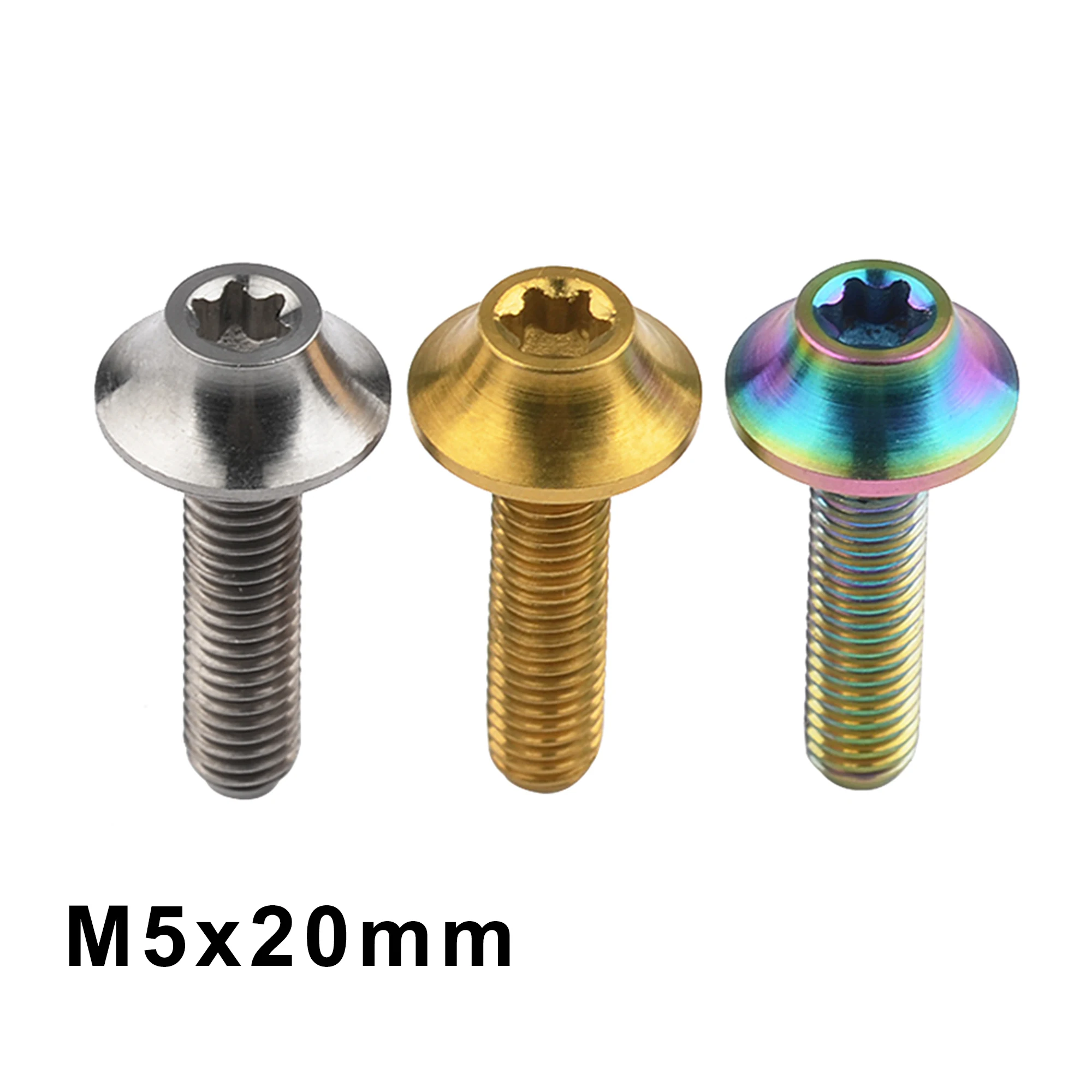 

Weiqijie титановый болт M5x 20 мм Torx головка T25 Torx Винт для велосипеда мотоцикла