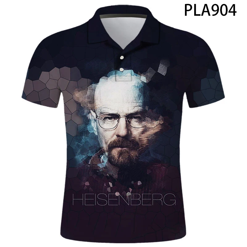 

Polo Homme Summer Breaking Bad 3D Printed Polo Shirt Men Fashion Streetwear Casual Hombres Harajuku Cool Short Sleeve Ropa