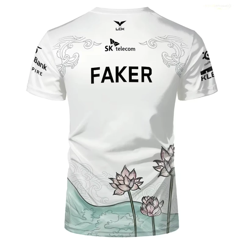 Фото New T1 E-Sports Club Faker Special Limited Edition League Of Legends T1 Trendy 3D T-shirt Gaming Sports Unisex Tops Men Clothing №2