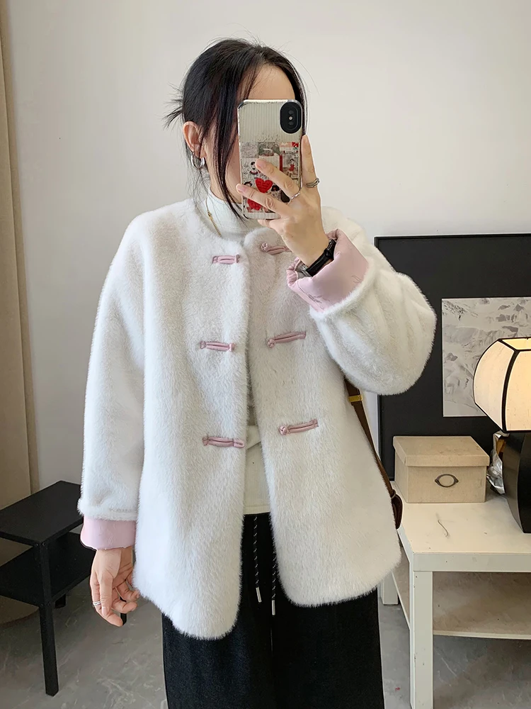 Yinnjia High-Grade Sense National Sle имитация меха норки верхняя одежда из интегрированного