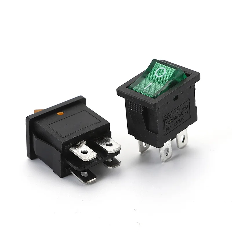 Флуоресцентный электронный мини микро-источник питания 4 контакта с зеленым