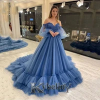 kybeliny blue sweetheart aline evening dresses 2022 prom robe de soiree graduation celebrity vestidos fiesta women formal