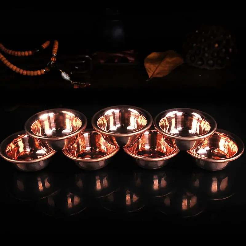 7 шт. Тибет Тибетский буддист Mikky предлагающая миску для воды фонарик с Божьим