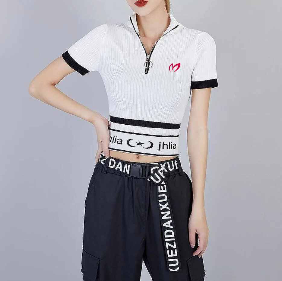 J.LINDEBERG Embroidery Golf Wear for Women's Spring Women Golf Jacket Short Zip Coat Sports Golf Shirts Women's Golf Clothing