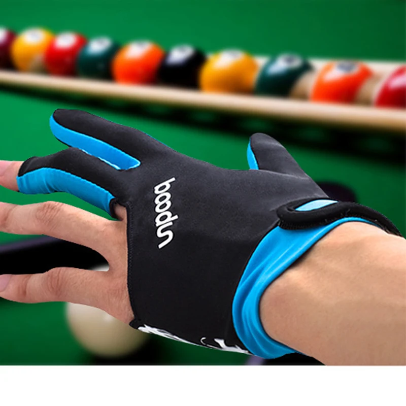 

1PC Three Fingered Billiard Gloves Pool Snooker Glove for Men Women Fits Both Left and Right Hand Billiard Accessories