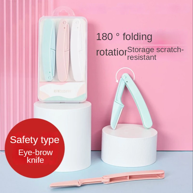 

Набор складных ножей для бровей с защитой от царапин