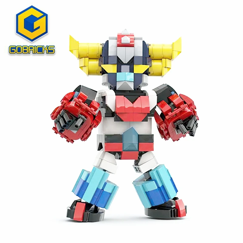 

Gobricks Ideas Anime Figures Goldoraked UFO Robot Grendizer Space Mecha Robots Cartoon Figures Model Building Blocks Toys MOC
