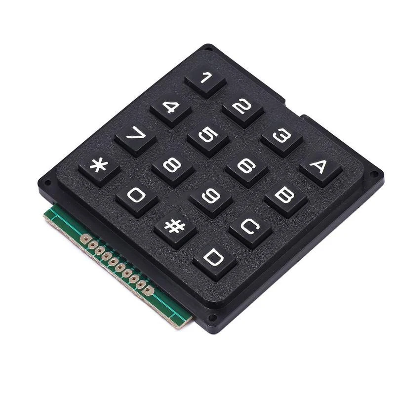 16-bit ABS engineering plastic keypad/4*4 matrix industrial keyboard keys/access control digital password lock keyboard