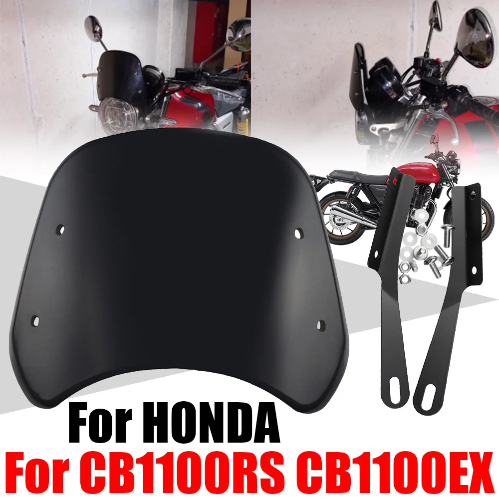 

For HONDA CB1100RS CB1100EX CB1100 CB 1100 RS EX CB 1100RS 1100EX Accessories Retro Windscreen Windshield Wind Screen Deflector