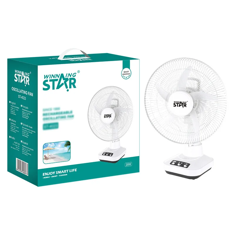 

Мини-вентилятор Настольный Аккумуляторный с зарядкой от USB, 12 дюймов, 110-240 В