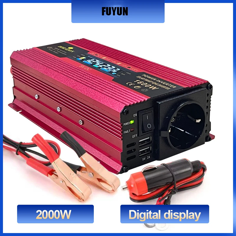 

Car Power Inverter Modified Sine Wave Convert Socket Converter Car Charger Converter Adapter DC 12V To AC 220V Transformer