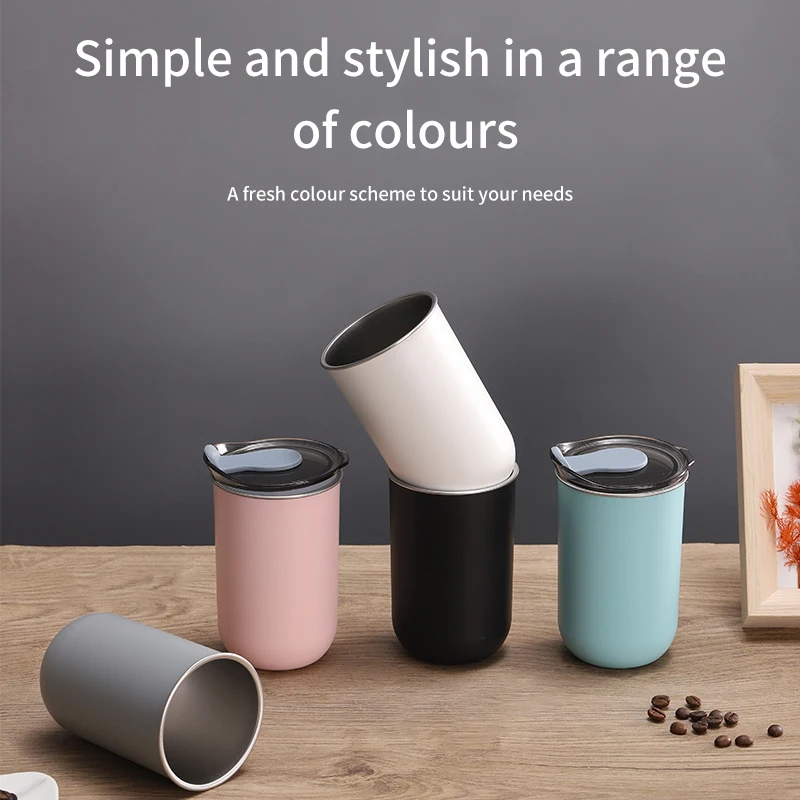 

300ml Portable Insulated with Lid Stainless Steel Thermal Mug Beer Cups Water Bottle Coffee Tumbler Kitchen Accessories New