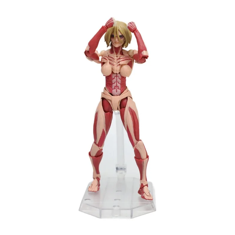 Фигурка Revoltech Amazing Yamaguchi «Атака Титанов»: женщина-титан Энни Леонхарт, подвижная фигурка с заменяемыми лицами, аниме-игрушка. (art.: 3920dcdc42b40) - 3920dcdc42b40