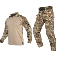 tactical g3 combat suit shirt pants knee pads update ver camo airsoft military combat uniform