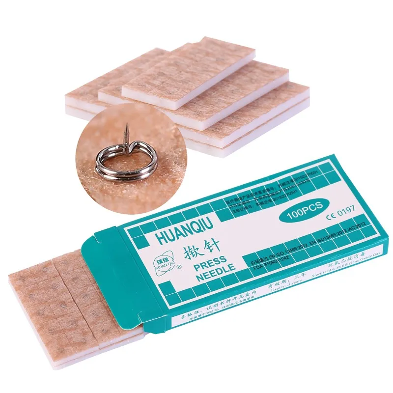 

10 Boxes Sterile Ear Press Needle Auricular Acupuncture Needle Beauty Health Intradermal Needle 100pcs / 0.25*1.3mm