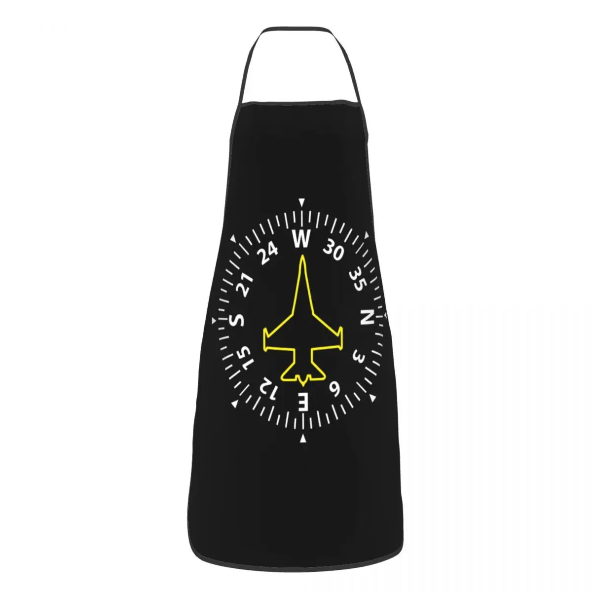 

Funny Jet Fighter Pilot Bib Apron Women Men Kitchen Chef Aviation Airplane Aviator Tablier Cuisine for Cooking Baking Gardening