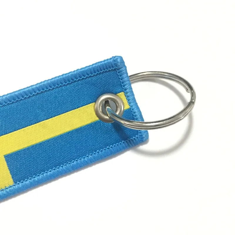 Шведский флаг автомобильная культура брелок Женский логотип для Volvo Saab Koenigsegg