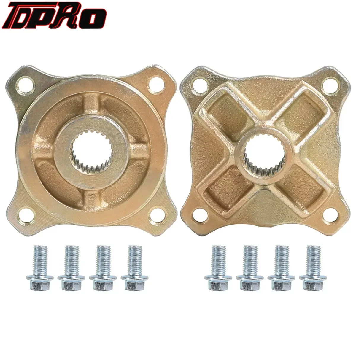 1 пара 4-контактных шлицевых ступиц заднего моста 24T 25 мм для 125cc 150cc 200cc Go Kart ATV Quad Buggy