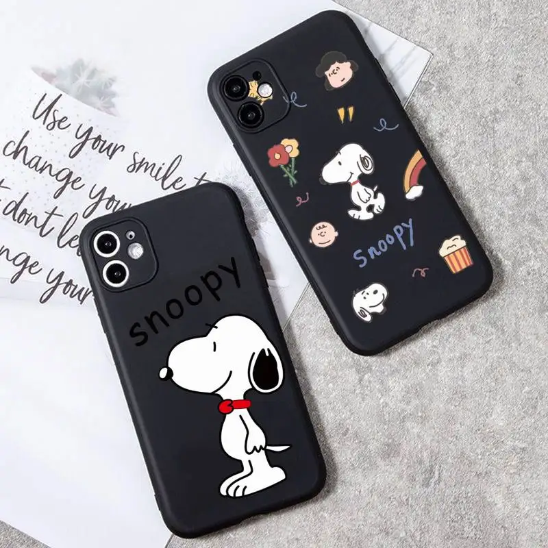 

Cute Cartoon Dog Snoopys Phone Case For iphone 14 Plus 13 12 Mini 11 Pro XS Max X XR Cover