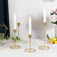 nordic style candlestick metal taper candle holders home decor for wedding party bar dinner table christmas weddings events deco