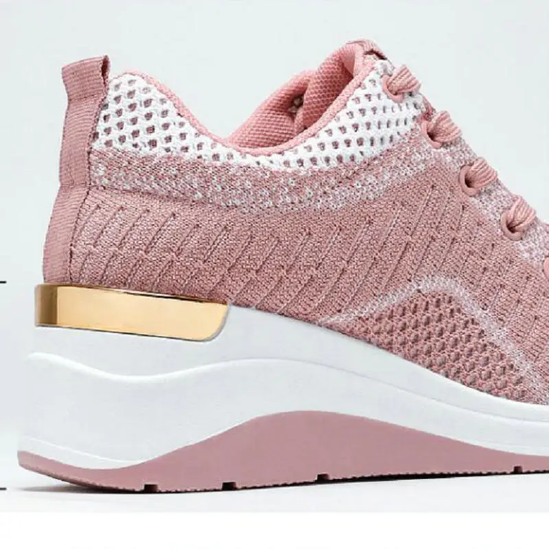 Womens Light Running Shoes Jogging Shoes Breathable 3-5CM Women Sneakers Slip On Loafer Shoe Momens Casual Nice Unisex Sock Shoe