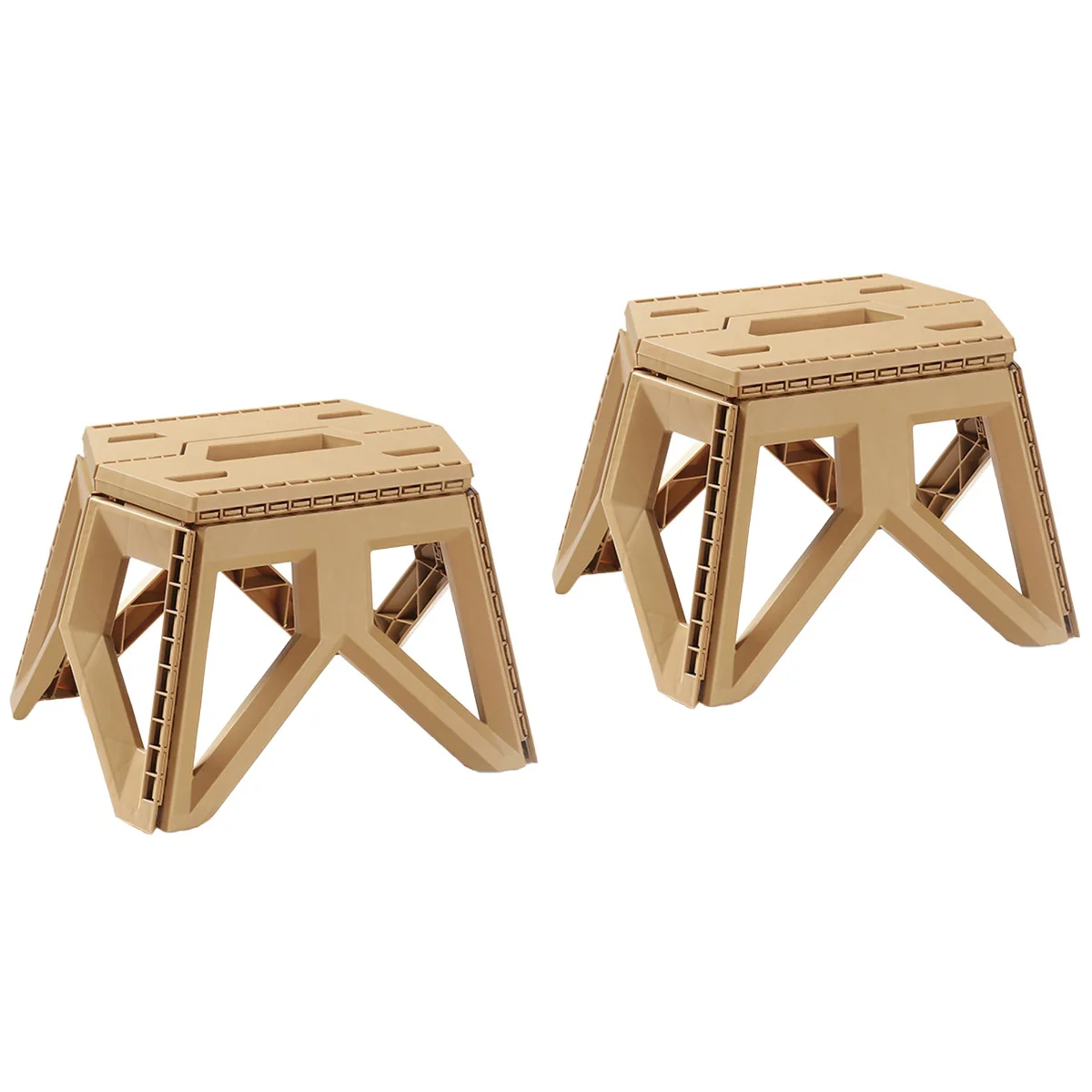 

2pcs Camping Stool Portable Folding Stool Outdoor Stool Camping Kids Stool Outdoor