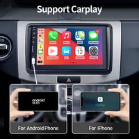 carplay 2din 7inch touch screen car radio bluetooth fm mp5 mp3 player support rear camera for nissan toyota volkswagen car