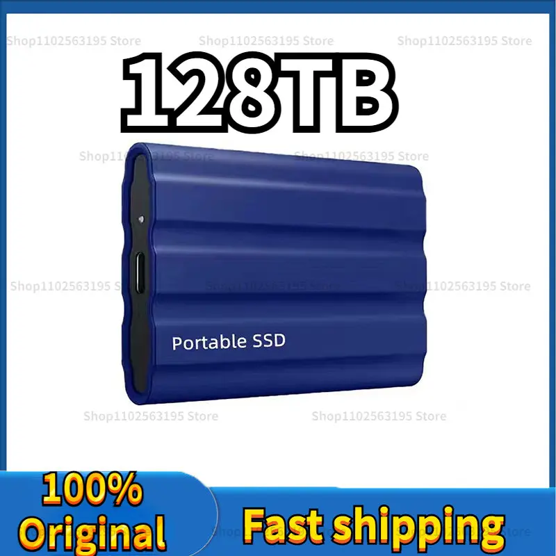 

SSD External Mobile Solid State Drive Flash 64TB TypeC USB3.1 128TB Mini Slim High Speed Transfer SSD Flash Memory Device
