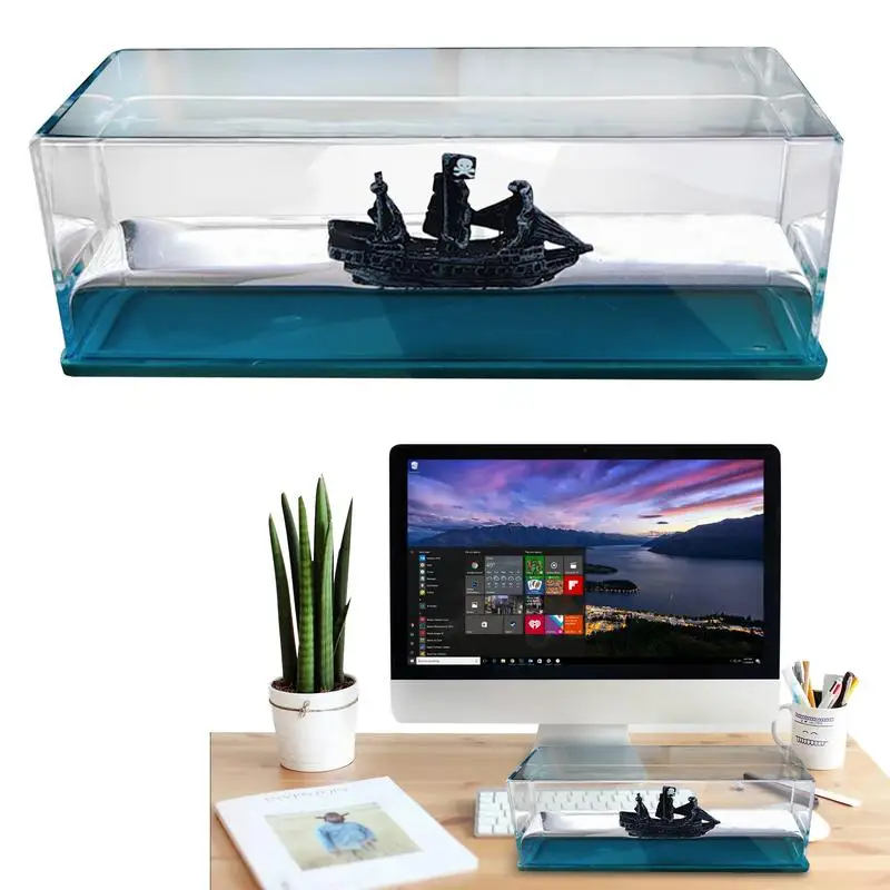 

Украшение «никогда не монет», акриловый корабль, флюид, флюоресцентная бутылка, искусственное украшение для автомобиля, витрина, Чехлы, украшение для дома