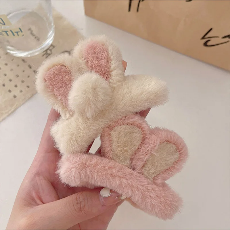 

Super Cute Bunny Hairpin, Fluffy Rabbit Ears, Bangclip, BB Clip, Faux Fur Hair Clip, Hair Clip Accessories