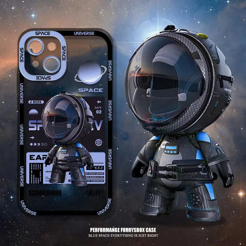 

Чехол для телефона с астронавтом для iPhone противоударный прозрачный мягкий силиконовый чехол XR XS Max 7 8 Plus X прозрачный чехол 11 12 Pro 13