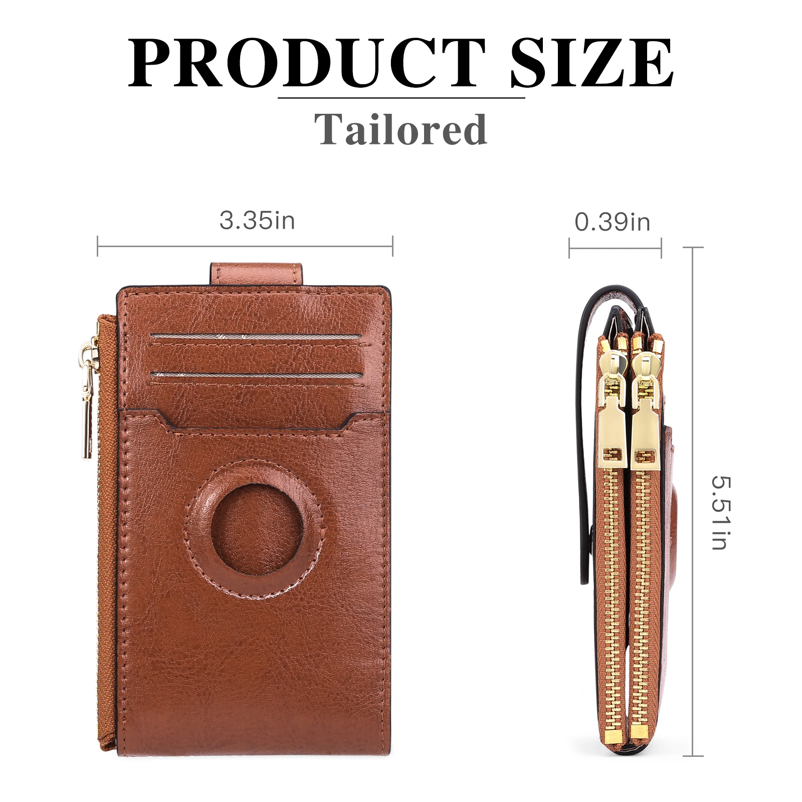 New RFID Card Holder Women Purse Wallets Female Business Credit Card Wallet Ladies Card Bag Zipper Coin Purse Pocket