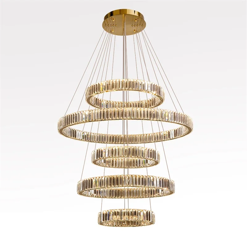 Современная светодиодный весная Светодиодная лампа Hongcui круглая Роскошная