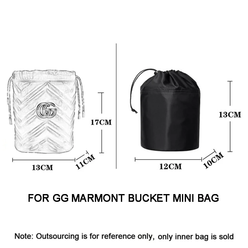 Кошелек-органайзер EverToner вставка для ведра GG Marmont нейлоновая внутренняя