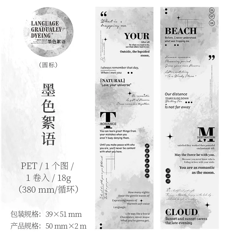 1pcs/1lot Decorative Adhesive tapes  endless stream of talk masking tapes Junk Journal Scrapbooking stikcers DIY Paper