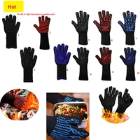 microwave glove bbq gloves high temperature resistance oven mitts 800 degrees fireproof barbecue heat insulation kitchen tool