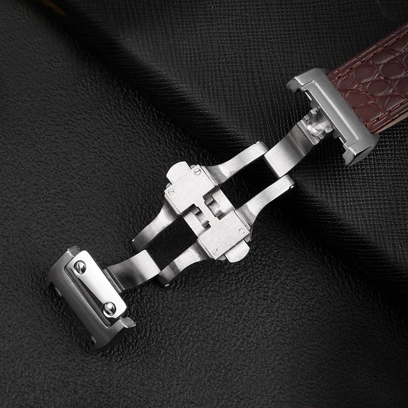Watch accessories Band For cartier tank calibo London solo mechanical watch American crocodile leather Bracelet 20/22/23/24/25mm