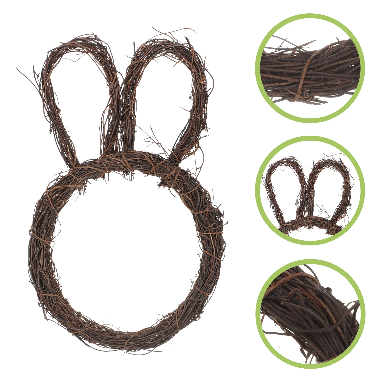 

Wreath Easter Rattan Bunny Diy Garland Ring Frame Making Grapevine Rabbit Rings Door Woven Supplies Wreaths Pendant Spring Decor