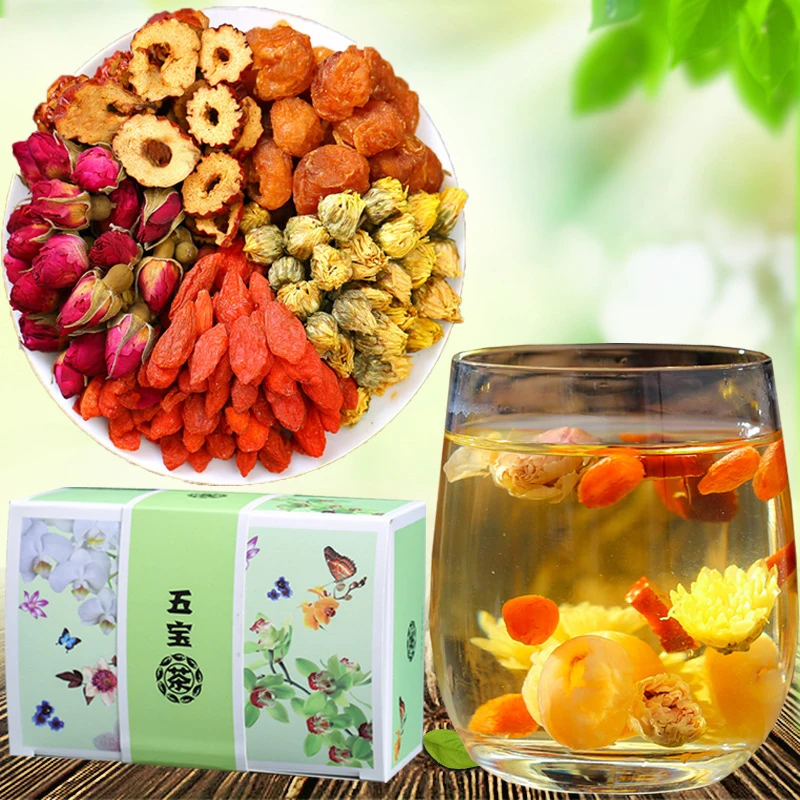 

Longan, Wolfberry, Red Dates, Tea, Nourishing, Blood, Tea, Rose Tea, Health Tea, Beauty Five Treasures Tea